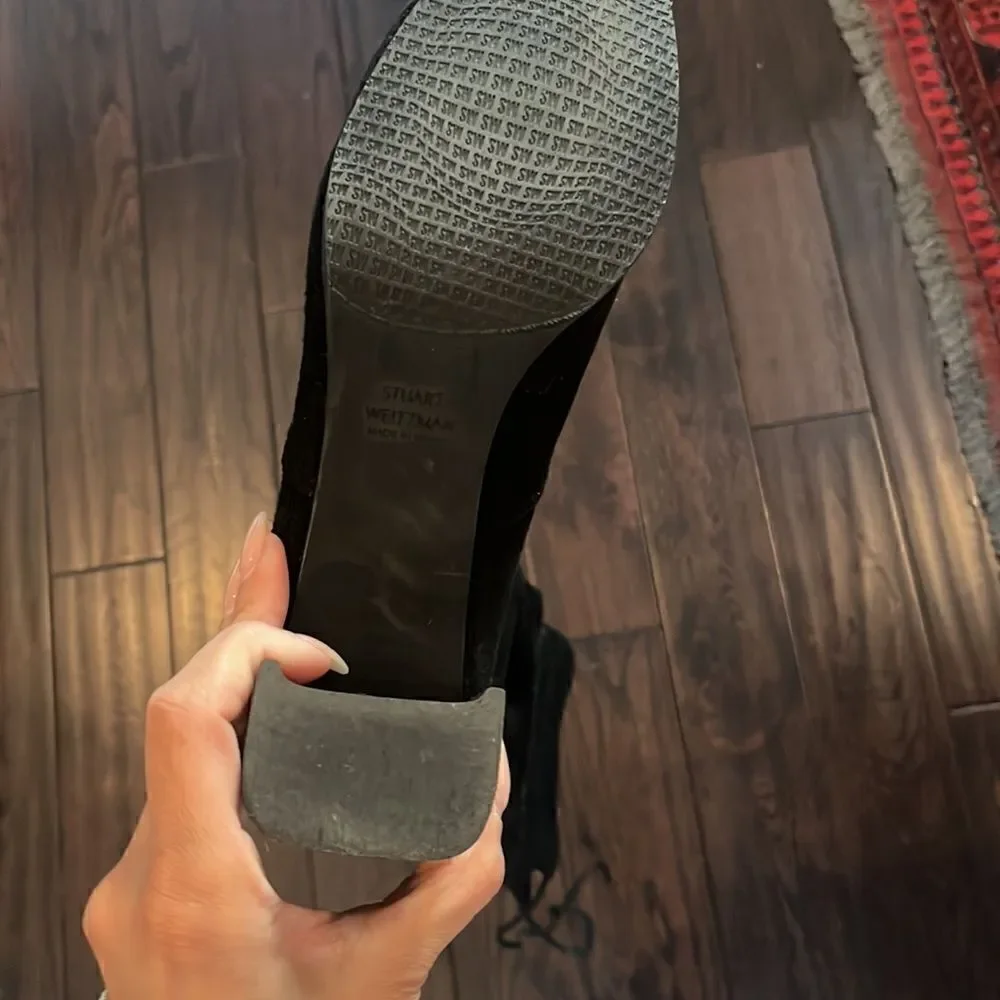 Stuart Weitzman, Hinterland, Black Suede